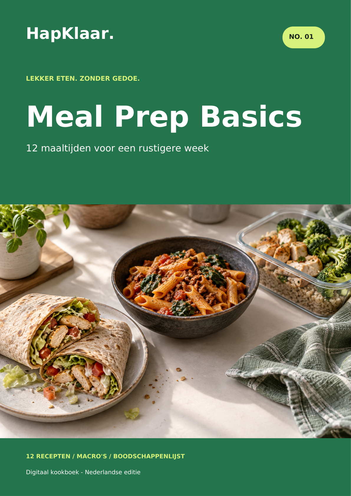 Cover Meal Prep Basics van HapKlaar