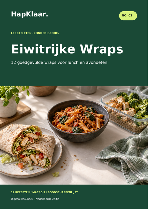 Cover Eiwitrijke Wraps van HapKlaar